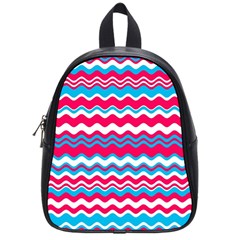 Waves Pattern School Bag (small)