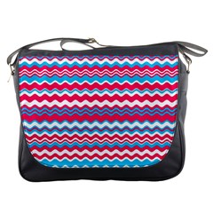 Waves Pattern Messenger Bag