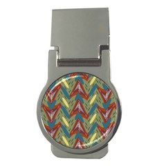 Shapes Pattern Money Clip (round)