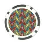 Shapes pattern Poker Chip Card Guard Front