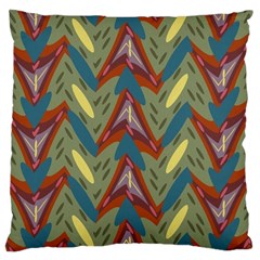 Shapes Pattern Large Cushion Case (two Sides) by LalyLauraFLM