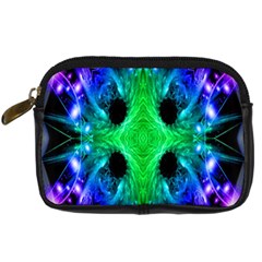 Alien Snowflake Digital Camera Leather Case by icarusismartdesigns