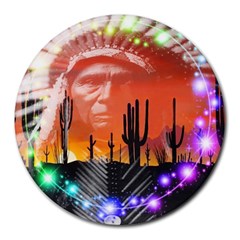 Ghost Dance 8  Mouse Pad (round) by icarusismartdesigns