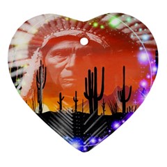 Ghost Dance Heart Ornament (two Sides) by icarusismartdesigns