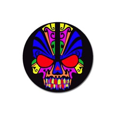 Skull In Colour Magnet 3  (round) by icarusismartdesigns