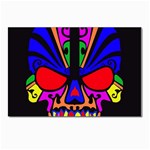 Skull In Colour Postcard 4 x 6  (10 Pack) Front