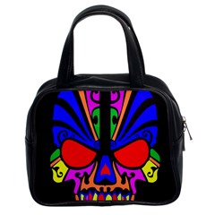 Skull In Colour Classic Handbag (two Sides) by icarusismartdesigns