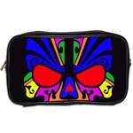 Skull In Colour Travel Toiletry Bag (Two Sides) Back