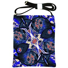 Decorative Retro Floral Print Shoulder Sling Bag by dflcprints