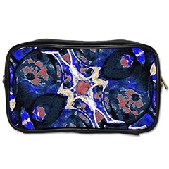 Decorative Retro Floral Print Travel Toiletry Bag (one Side) by dflcprints