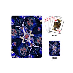 Decorative Retro Floral Print Playing Cards (mini) by dflcprints