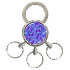 Abstract Deco Digital Art Pattern 3-ring Key Chain by dflcprints