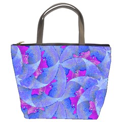 Abstract Deco Digital Art Pattern Bucket Handbag