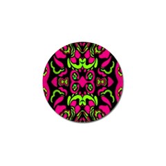 Psychedelic Retro Ornament Print Golf Ball Marker 4 Pack