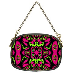 Psychedelic Retro Ornament Print Chain Purse (two Sided)  by dflcprints