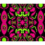 Psychedelic Retro Ornament Print Deluxe Canvas 14  x 11  (Framed) 14  x 11  x 1.5  Stretched Canvas