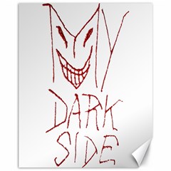 My Dark Side Typographic Design Canvas 11  X 14  (unframed) by dflcprints