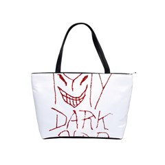 My Dark Side Typographic Design Large Shoulder Bag by dflcprints