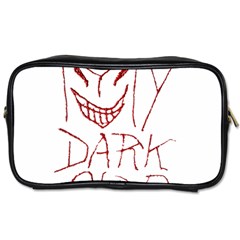 My Dark Side Typographic Design Travel Toiletry Bag (two Sides) by dflcprints