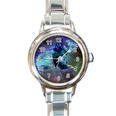 Catch A Falling Star Round Italian Charm Watch by icarusismartdesigns