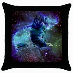 Catch A Falling Star Black Throw Pillow Case by icarusismartdesigns