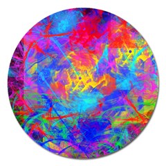 Colour Chaos  Magnet 5  (round) by icarusismartdesigns