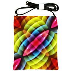 Multicolored Abstract Pattern Print Shoulder Sling Bag by dflcprints