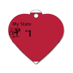 State Champ  Dog Tag Heart (one Sided)  by centralcharms1