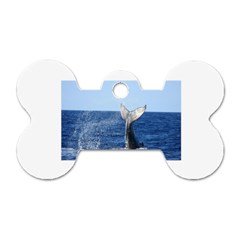 Humpback Whale Tail 2 Dog Tag Bone (two Sided) by centralcharms1