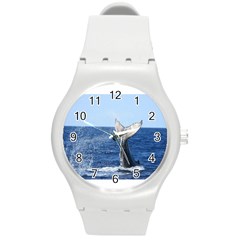 Humpback Whale Tail 2 Plastic Sport Watch (medium) by centralcharms1