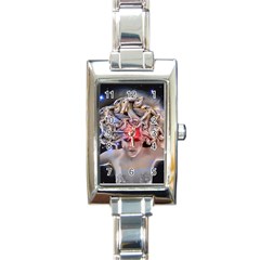 Medusa Rectangular Italian Charm Watch