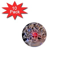 Medusa 1  Mini Button (10 Pack) by icarusismartdesigns