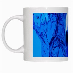 Alien Blue White Coffee Mug by icarusismartdesigns