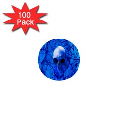 Alien Blue 1  Mini Button (100 Pack) by icarusismartdesigns