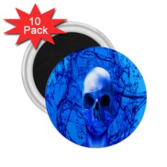 Alien Blue 2 25  Button Magnet (10 Pack) by icarusismartdesigns