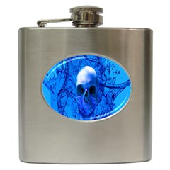 Alien Blue Hip Flask by icarusismartdesigns