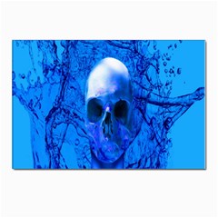 Alien Blue Postcards 5  X 7  (10 Pack) by icarusismartdesigns