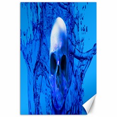 Alien Blue Canvas 20  X 30  (unframed) by icarusismartdesigns