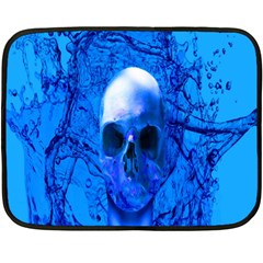 Alien Blue Mini Fleece Blanket (two Sided) by icarusismartdesigns