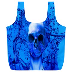 Alien Blue Reusable Bag (xl) by icarusismartdesigns