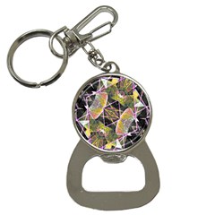 Geometric Grunge Pattern Print Bottle Opener Key Chain by dflcprints