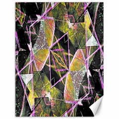 Geometric Grunge Pattern Print Canvas 12  X 16  (unframed) by dflcprints