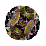 Geometric Grunge Pattern Print 15  Premium Round Cushion  Back