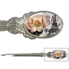 Vintage Paris Eiffel Tower Floral Letter Opener