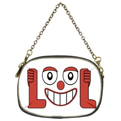 Laughing Out Loud Illustration002 Chain Purse (one Side)