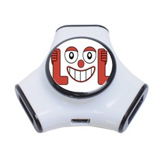 Laughing Out Loud Illustration002 3 Port Usb Hub by dflcprints