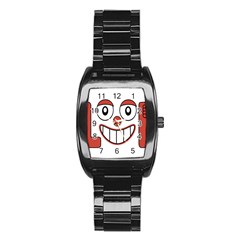 Laughing Out Loud Illustration002 Stainless Steel Barrel Watch by dflcprints