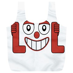 Laughing Out Loud Illustration002 Reusable Bag (xl) by dflcprints