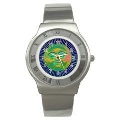 Sun Face Stainless Steel Watch (slim) by sirhowardlee