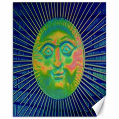 Sun Face Canvas 11  X 14  (unframed)